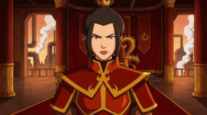 Azula in the Fire Nation palace, the main character of Book 2.