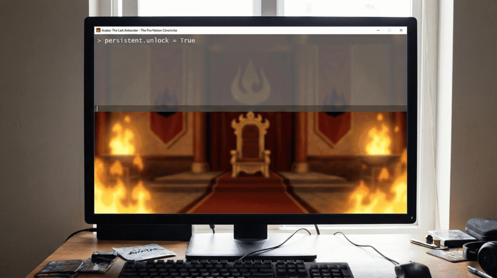 four-elements-trainer-console-commands-pc Using the developer console on PC to unlock gallery content.